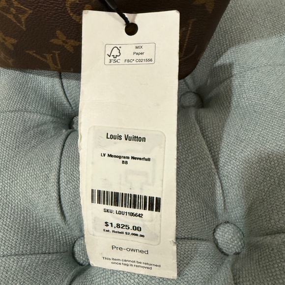 Louis Vuitton Neverfull BB, Monogram, Coated Canvas w/ Dust Bag - Picture 13 of 16